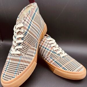 SeaVees Plaid Flats with Brown and Cream Accents Womens 10